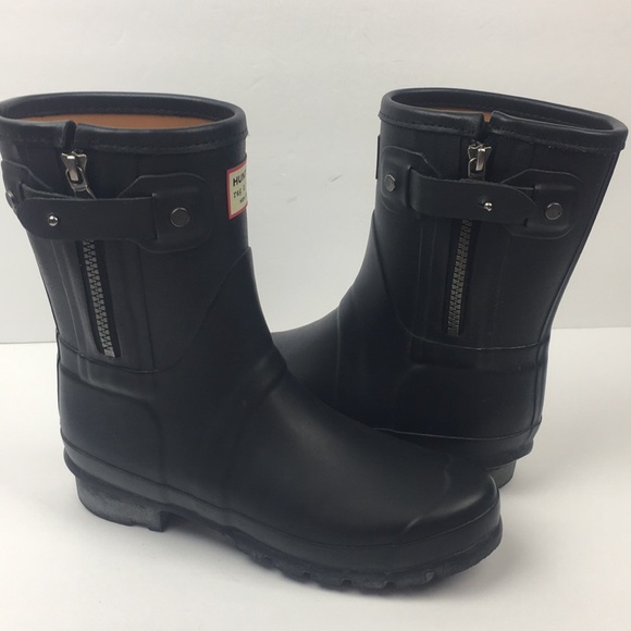 hunter boots with zipper